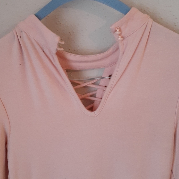 Material girl tight soft pink mini dress - Picture 5 of 6
